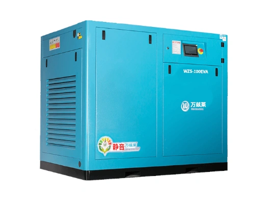 Compressor de ar parafuso de frequência variável com ímãs permanentes da série EVA